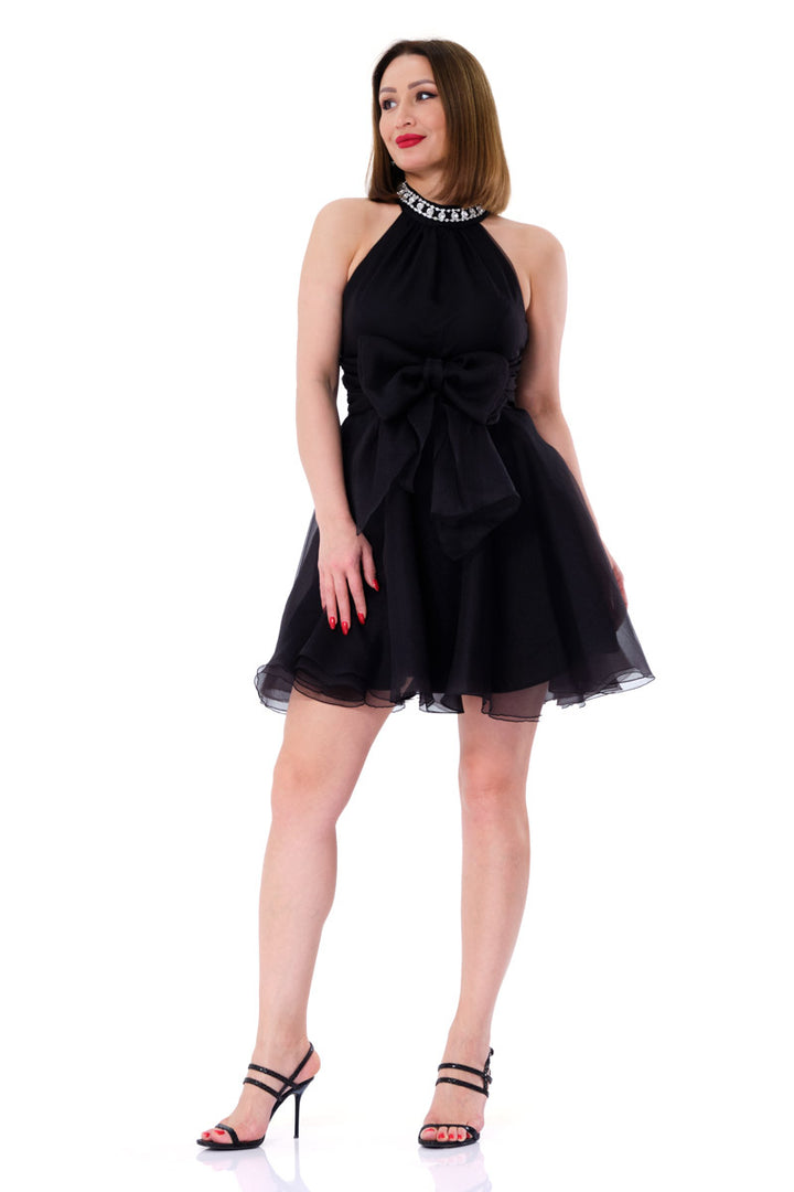 FRV Black tulle sleeveless mini dress - Velbert