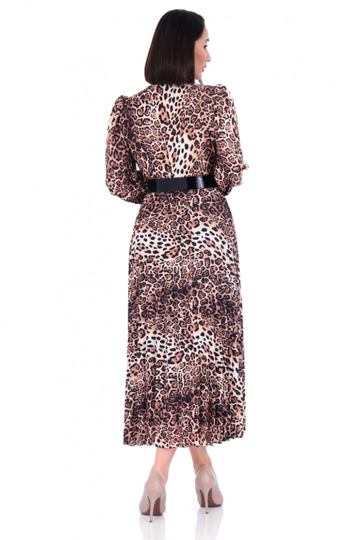 FRV Printed crepe long sleeve midi dress - Anderlecht