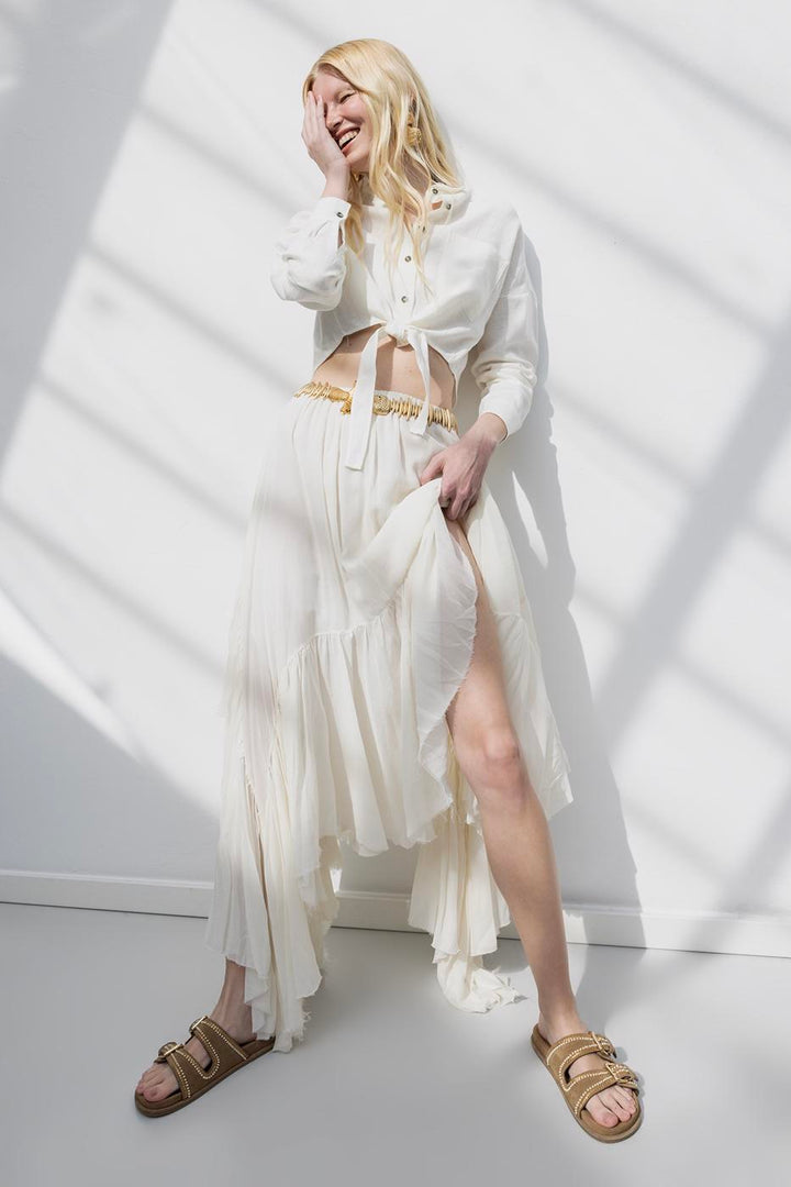 BSL Women Midi Skirt with Handkerchief Hem Detail - Mülheim