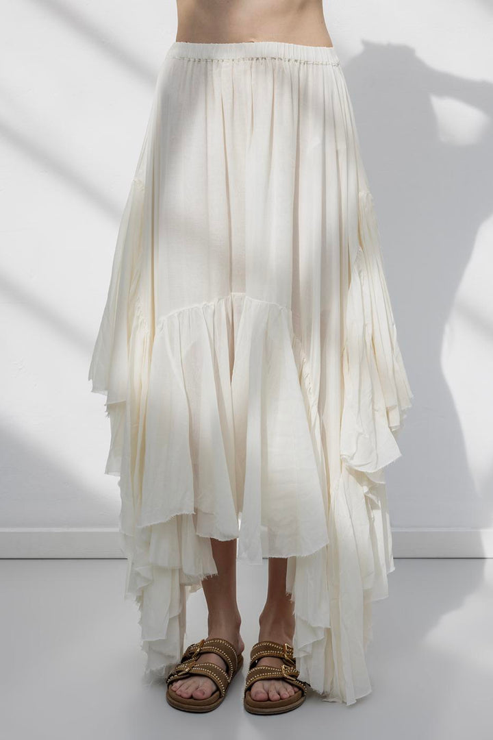 BSL Women Midi Skirt with Handkerchief Hem Detail - Mülheim