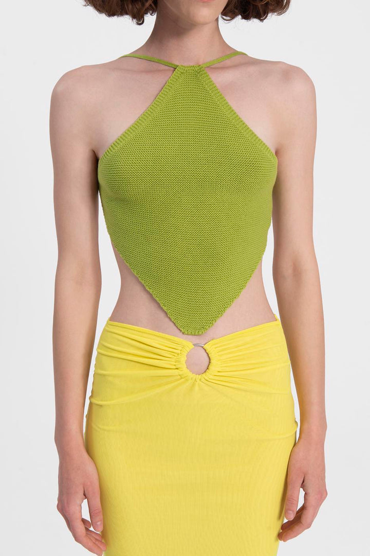 BSL Women Handkerchief hem knitted bustier - Langen