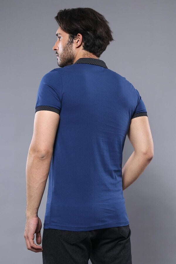 WSS Men's Blue Polo Shirt Navy Detailed  - Portsmouth