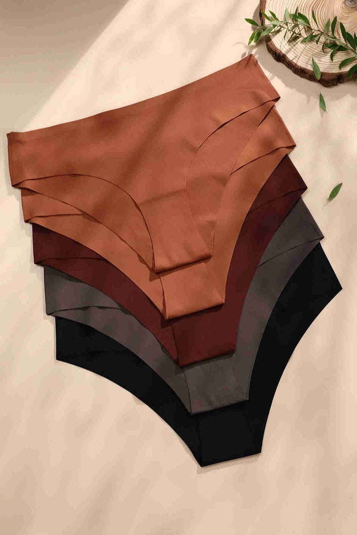 IGR Women Merry Sea 5-Piece Set Does Not Make Lycra Seamless Laser Cut Bikini Panties Multi-Colored - Mentor
