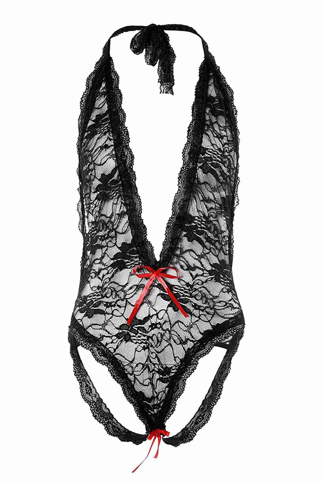IGR Women Merry See Lace Special Area Open Fantasy Lingerie Black - Dakota Ridge