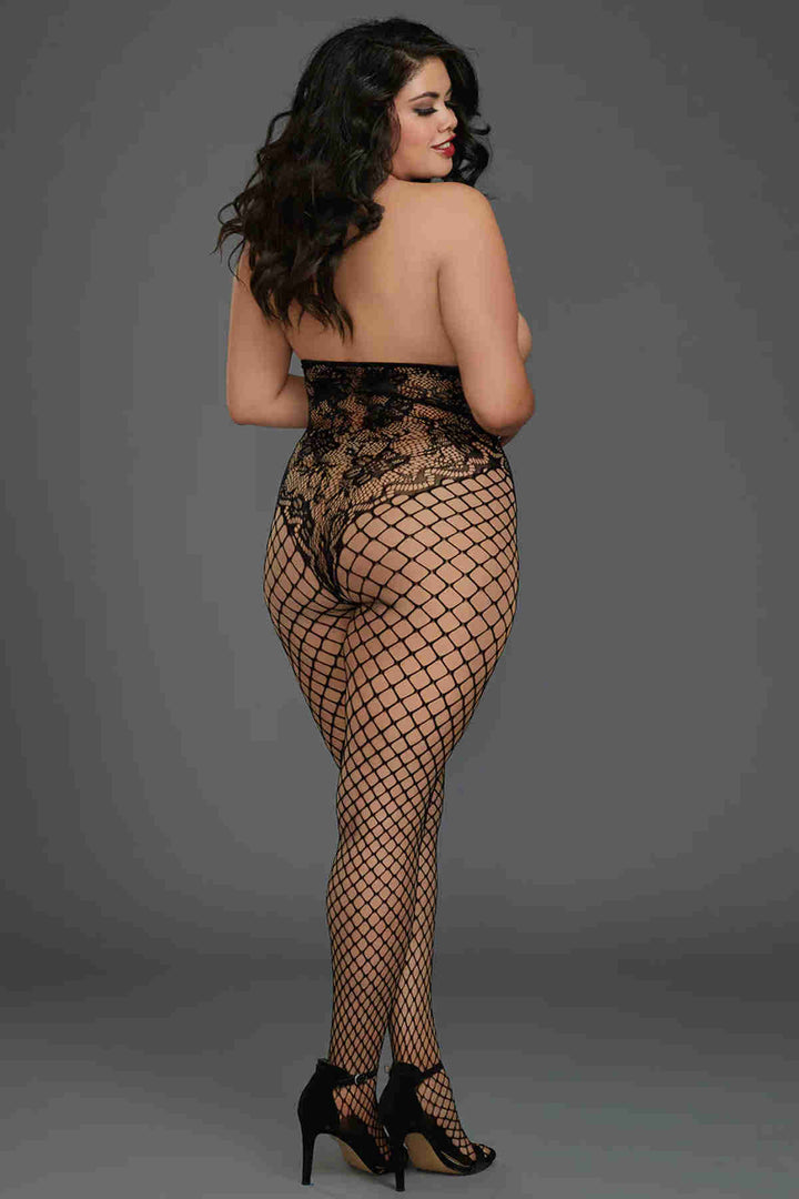IGR Women Merry See Open Fantasy Bodystocking Black - Wildomar