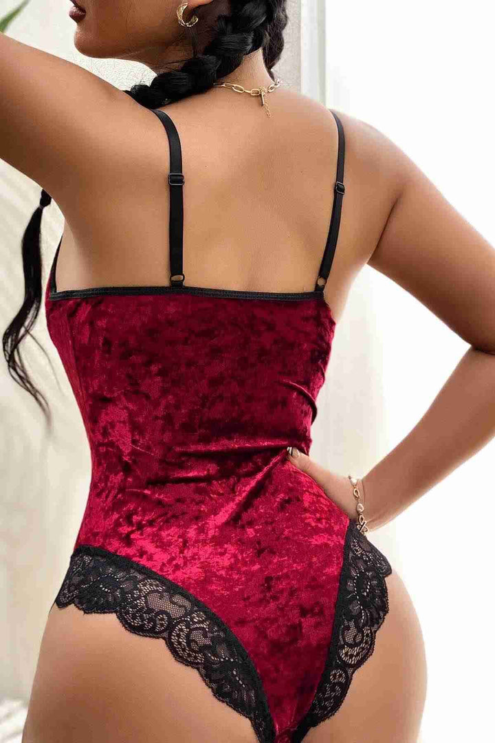 IGR Women Merry See Velvet Bodysuit Nightgown Babydoll متعدد الألوان - Mukacheve