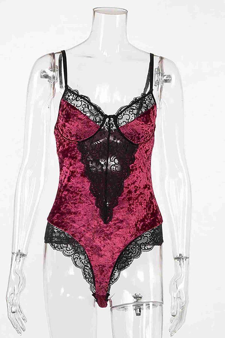 IGR Women Merry See Velvet Bodysuit Nightgown Babydoll متعدد الألوان - Mukacheve