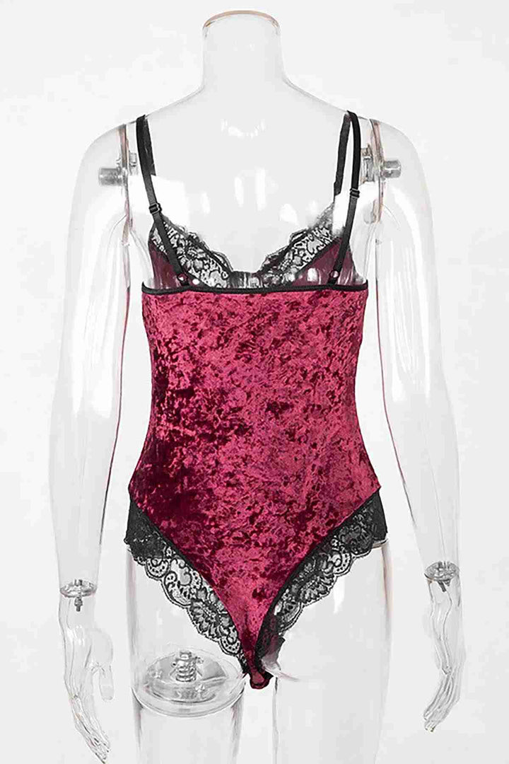 IGR Women Merry See Velvet Bodysuit Nightgown Babydoll متعدد الألوان - Mukacheve