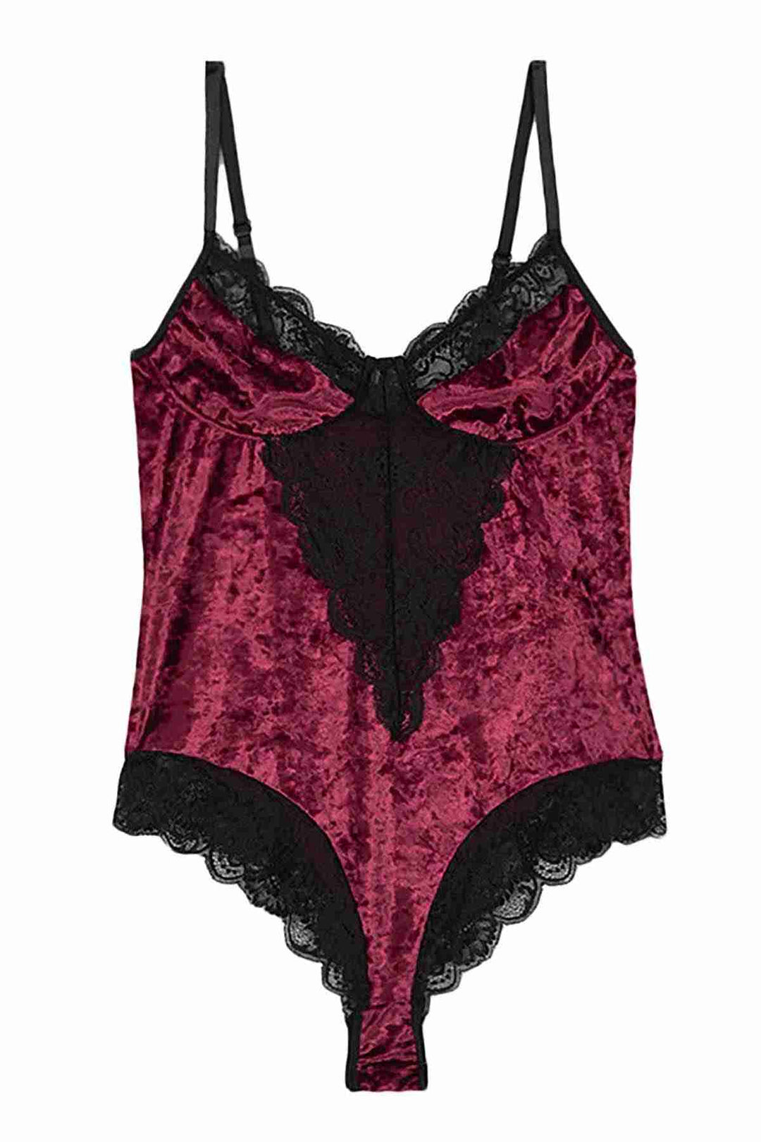 IGR Women Merry See Velvet Bodysuit Nightgown Babydoll متعدد الألوان - Mukacheve