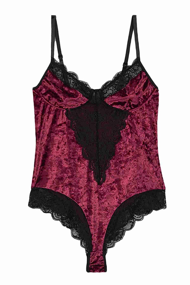 IGR Women Merry See Velvet Bodysuit Nightgown Babydoll متعدد الألوان - Mukacheve
