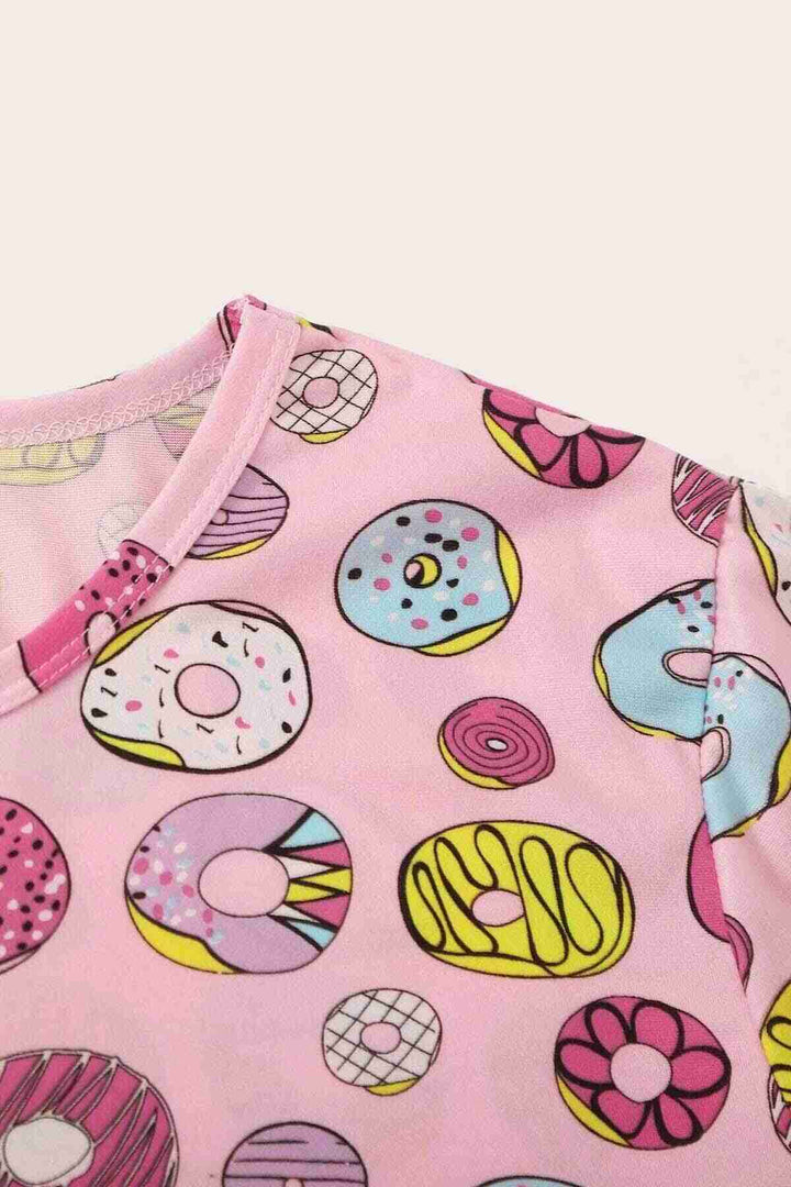 IGR Women Merry Sea Short Sleeve Long Bottom Printed Pajama Set Multi-colored - Granby