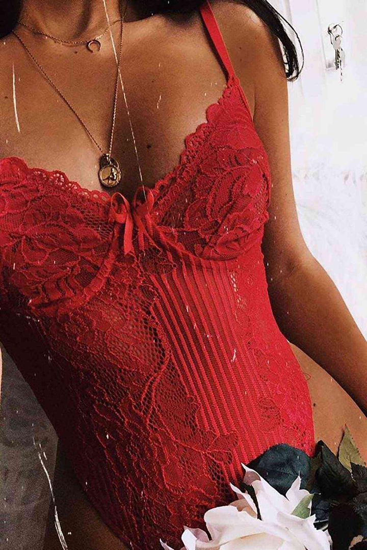IGR Women Merry See Sexy Body Fantasy Lingerie Red - Ourense