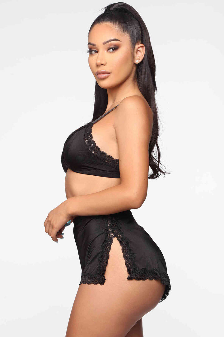 IGR Women Merry Sea Sexy Bra and Panty Set Black - Missouri City