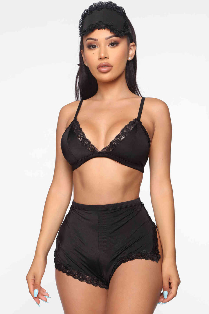 IGR Women Merry Sea Sexy Bra and Panty Set Black - Missouri City