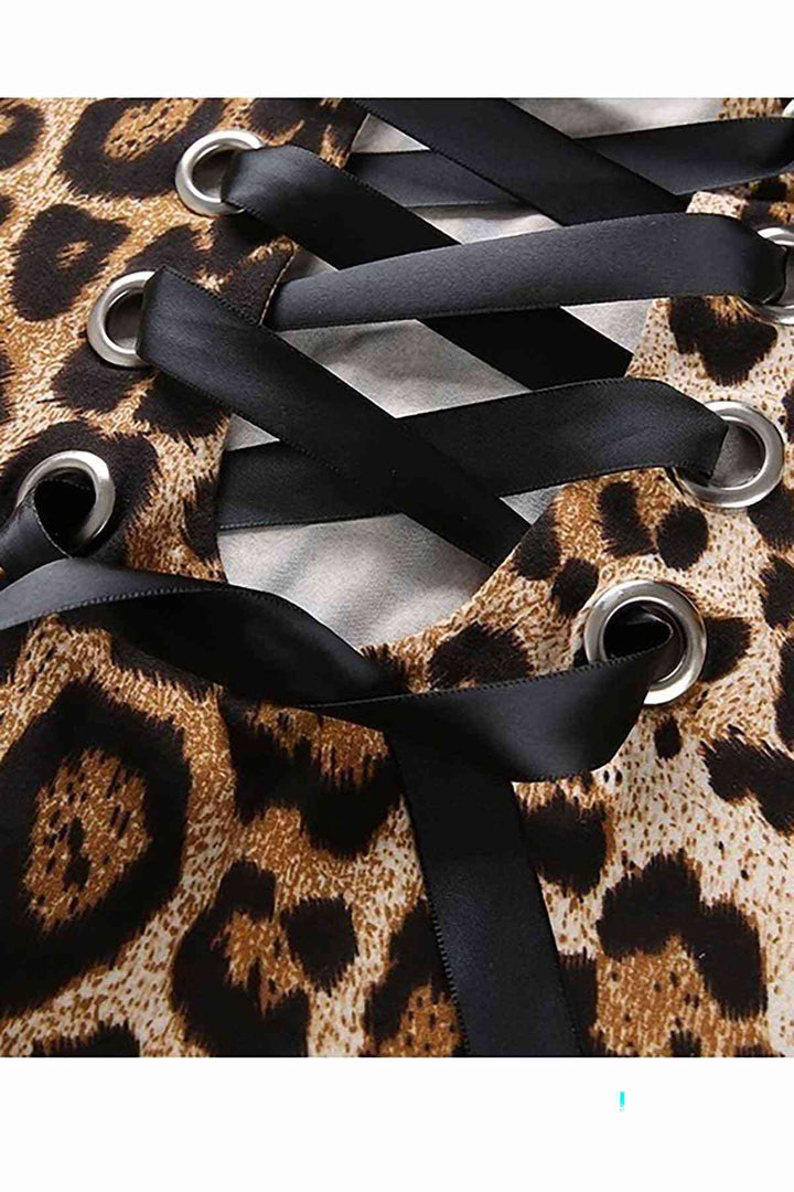 IGR Women Merry Sea Detailed Leopard Bodysuit ثوب النوم الملابس الداخلية متعدد الألوان - Cesano Maderno