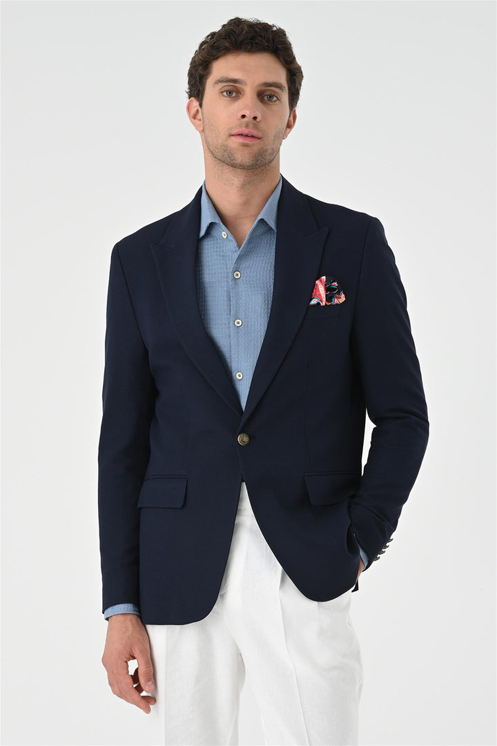 ANT Metal Single Button Men's Blazer Jacket - Rincón de Romos
