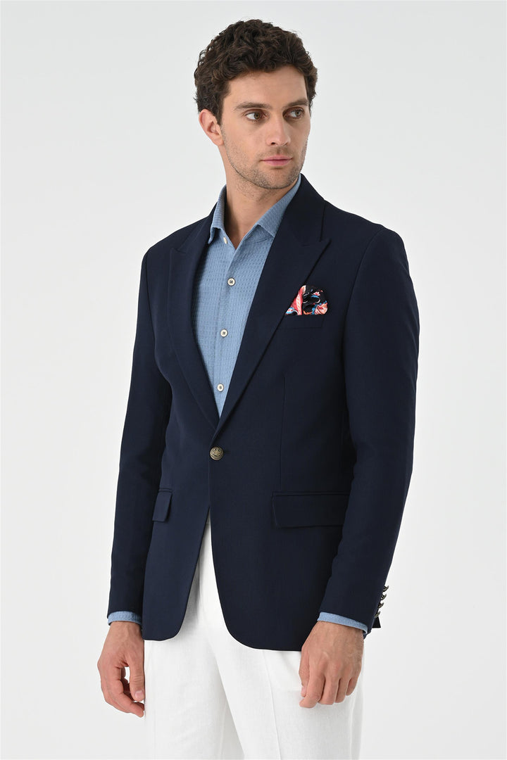 ANT Metal Single Button Men's Blazer Jacket - Rincón de Romos