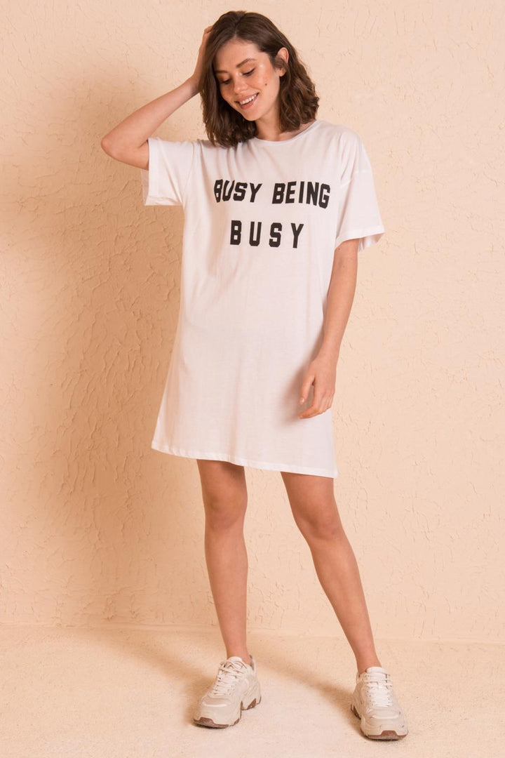 BSL Women Mini Patterneded Basic Dress - Wichita