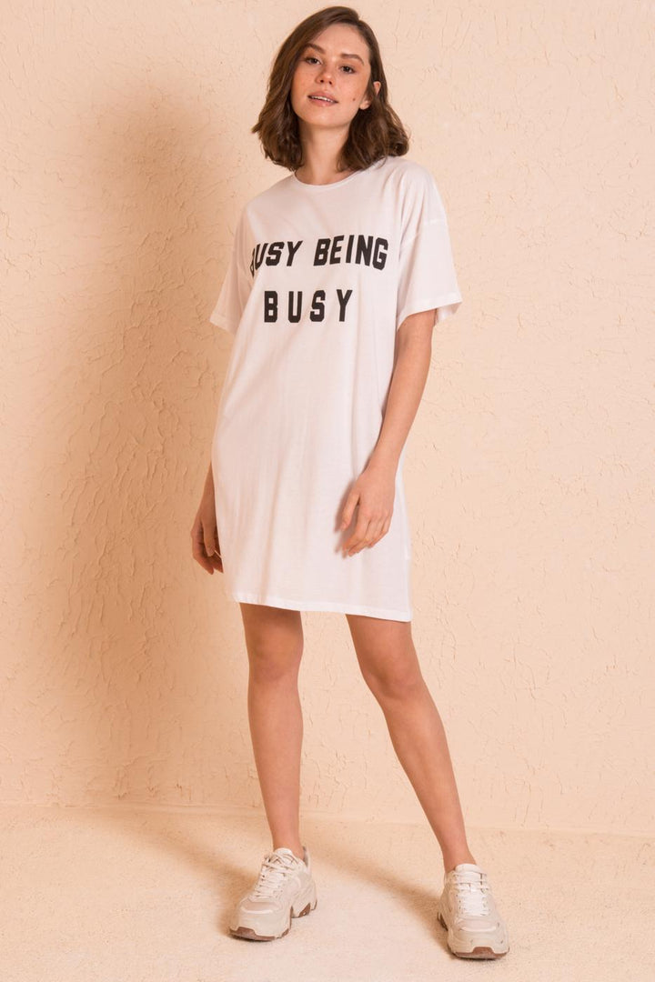 BSL Women Mini Patterneded Basic Dress - Wichita