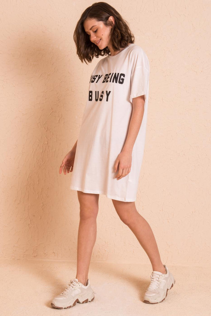 BSL Women Mini Patterneded Basic Dress - Wichita