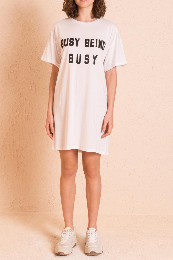 BSL Women Mini Patterneded Basic Dress - Wichita