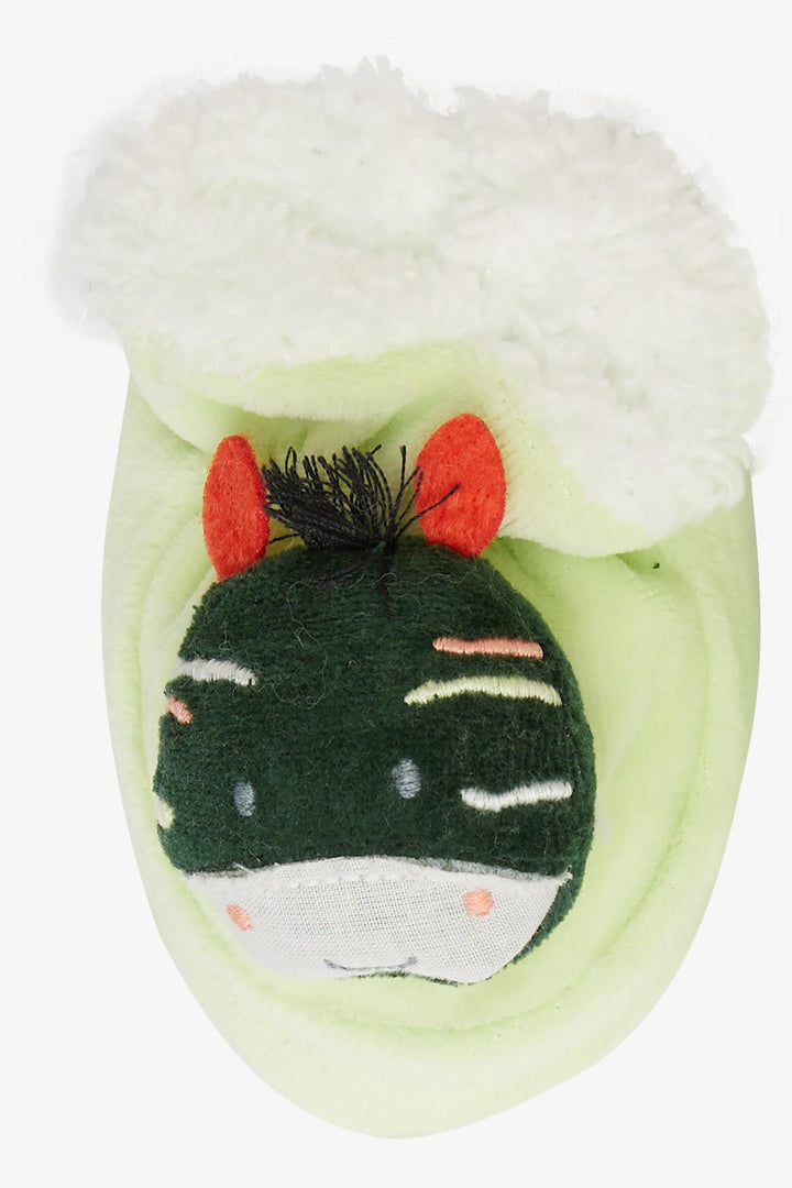 BRE Minidamla Baby Boy Slippers مخملي لطيف على شكل حمار إكسسوارات الفستق الأخضر - Burien