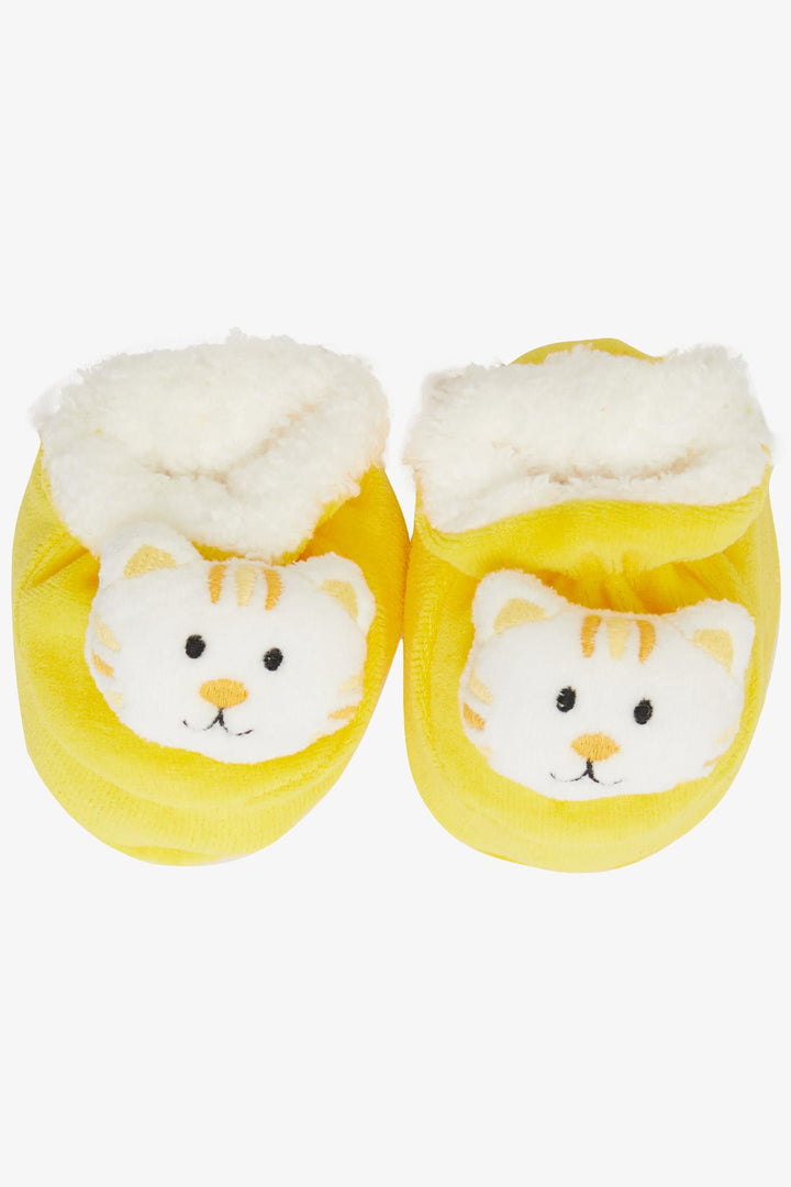 BRE Minidamla Baby Boy Slippers مخملي لطيف إكسسوارات القطط باللون الأصفر - Minatitlán