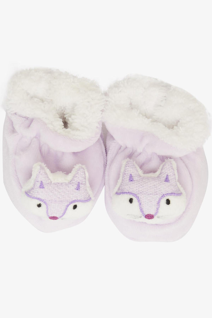 BRE Mini Drops Girl Baby Slipper Velvet Cute Fox Purple with Accessories - Lenexa