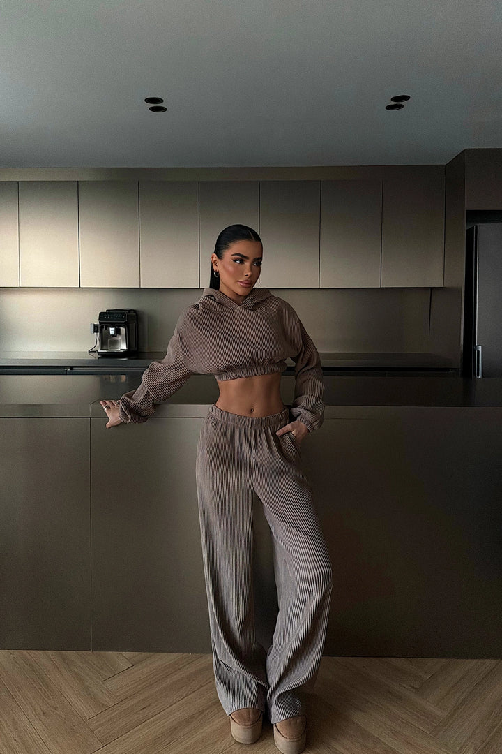 EYY Women Mink Dixie Hooded Top and Bottom Set - Augusta