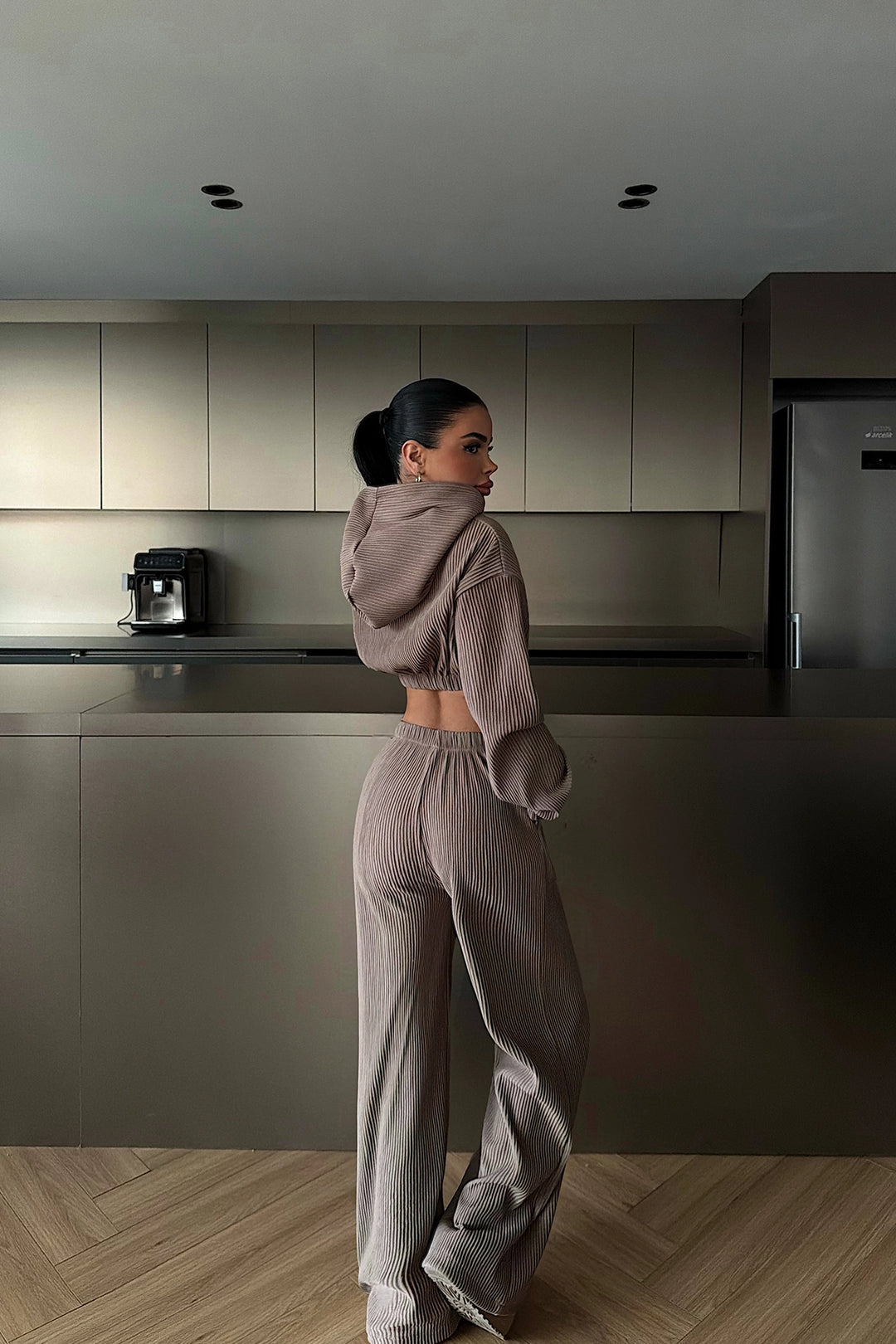 EYY Women Mink Dixie Hooded Top and Bottom Set - Augusta