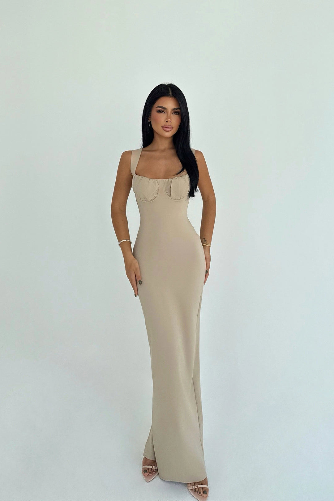 EYY Women Mink Shawl Long Dress - Ponferrada