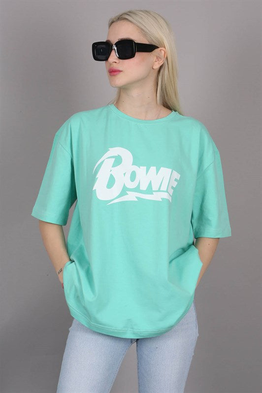 MDX Mint Green Printed Oversized T-shirt MG1514 - Washington