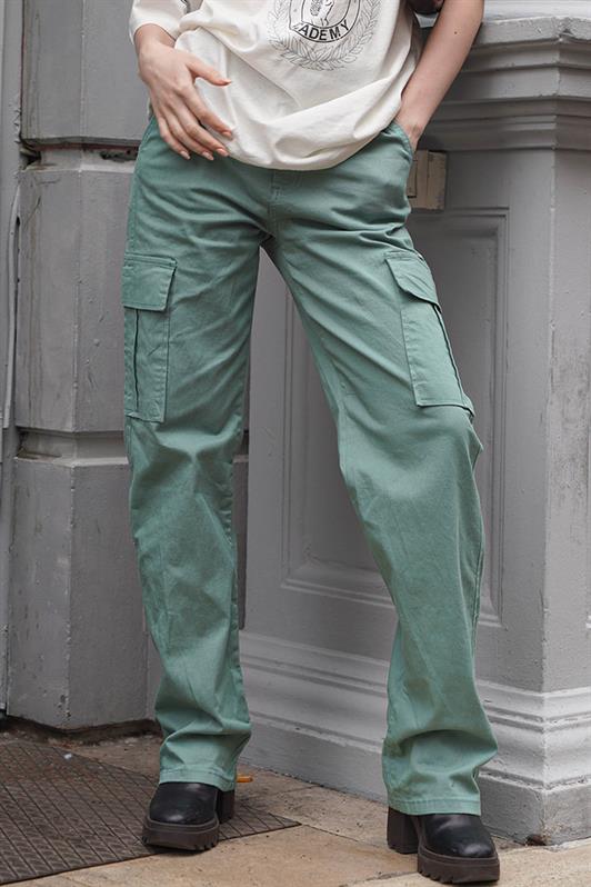 MDX Mint Green Cargo Pants with Pocket Details MG1602 - Châteauroux