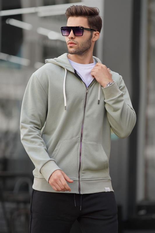 MDX Mint Green Zip-Up Hoodie Sweatshirt 6161 - Fresnillo