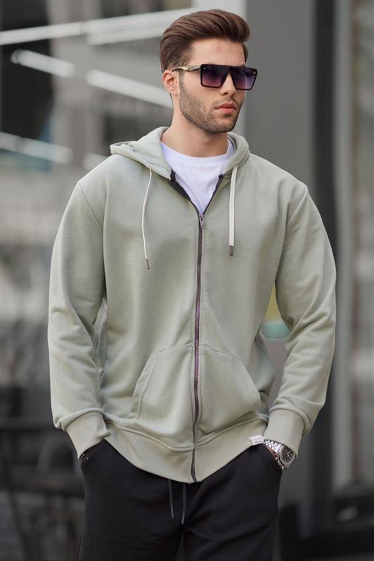 MDX Mint Green Zip-Up Hoodie Sweatshirt 6161 - Fresnillo