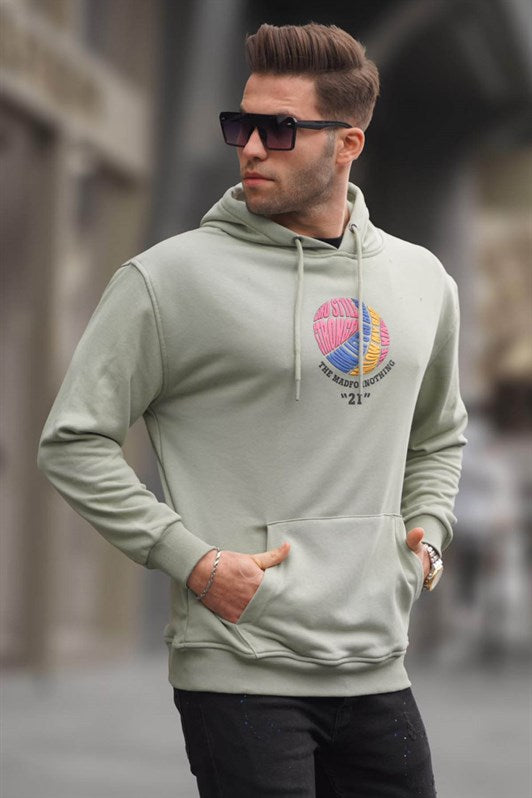 MDX Mint Green Embossed Hooded Sweatshirt 6042 - Bunbury