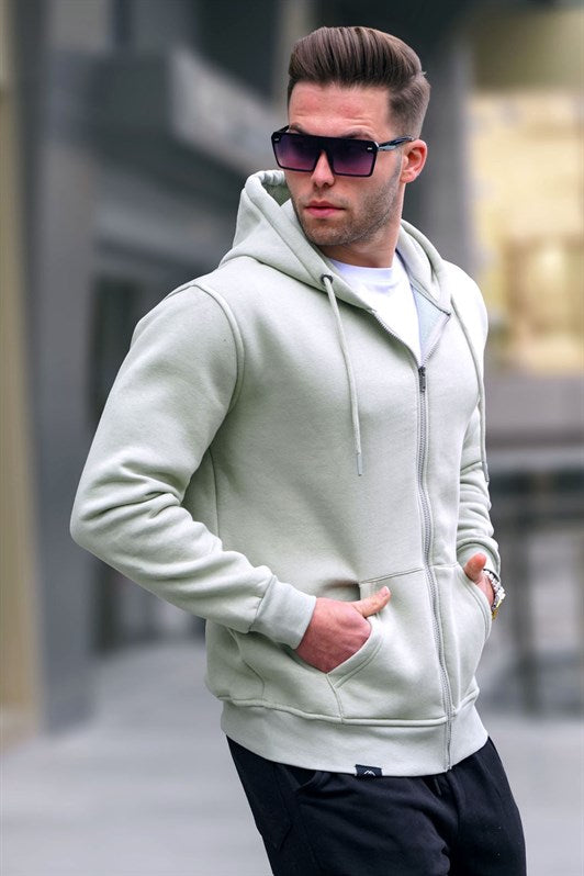 MDX Mint Green Hooded Regular Fit Men's Sweatshirt 6033 - Seattle