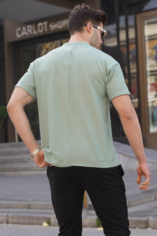 MDX Mint Green Regular Fit Basic Men's T-Shirt 6099 - Fargo