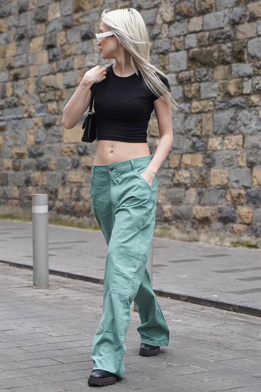 MDX Mint Green Straight Fit Cargo Pants MG1601 - Viareggio