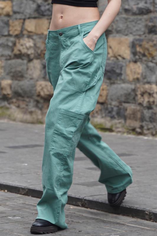MDX Mint Green Straight Fit Cargo Pants MG1601 - Viareggio