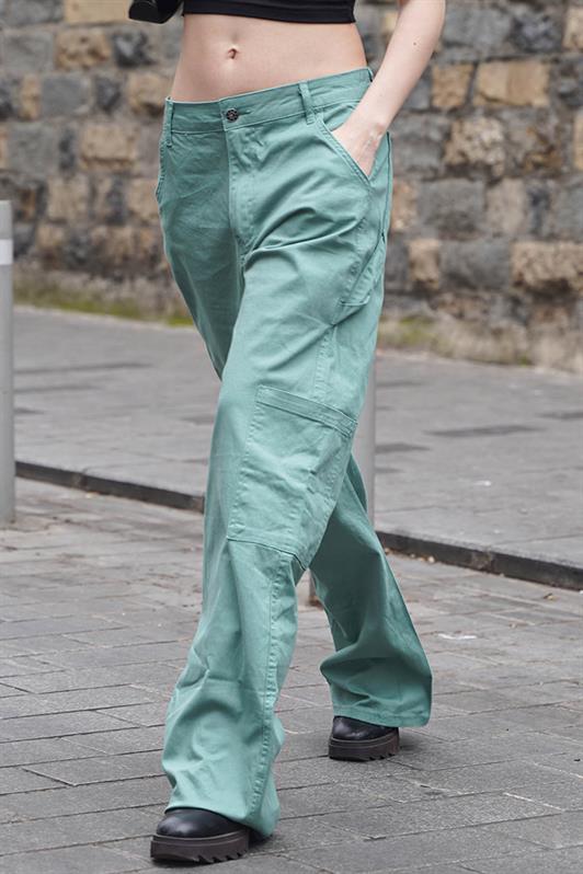 MDX Mint Green Straight Fit Cargo Pants MG1601 - Viareggio