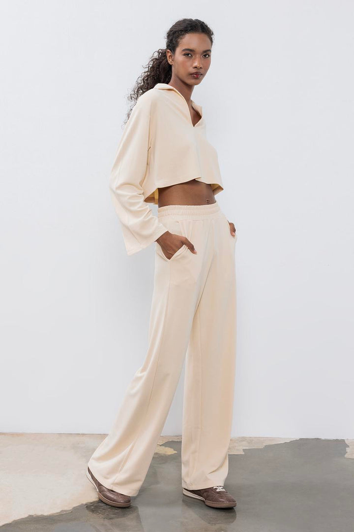 BSL Women Modal Straight Cut Trousers - Holyoke
