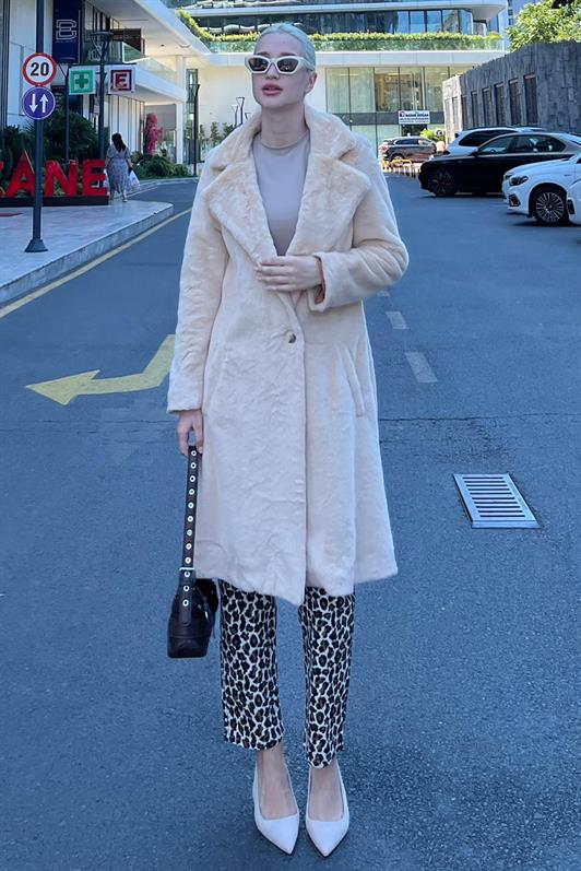 MDX Beige Soft Textured Plush Coat MG1971 - Biel/Bienne