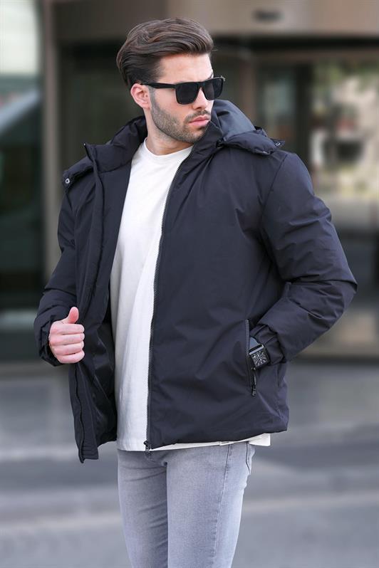 MDX Black Hooded Oversized Men's Puffer Jacket 7237 - North Brunswick