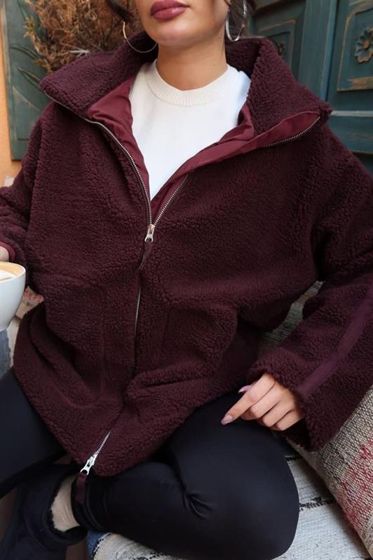 MDX Plush Jacket with Stand-up Collar and Pockets MG1966 - Donostia