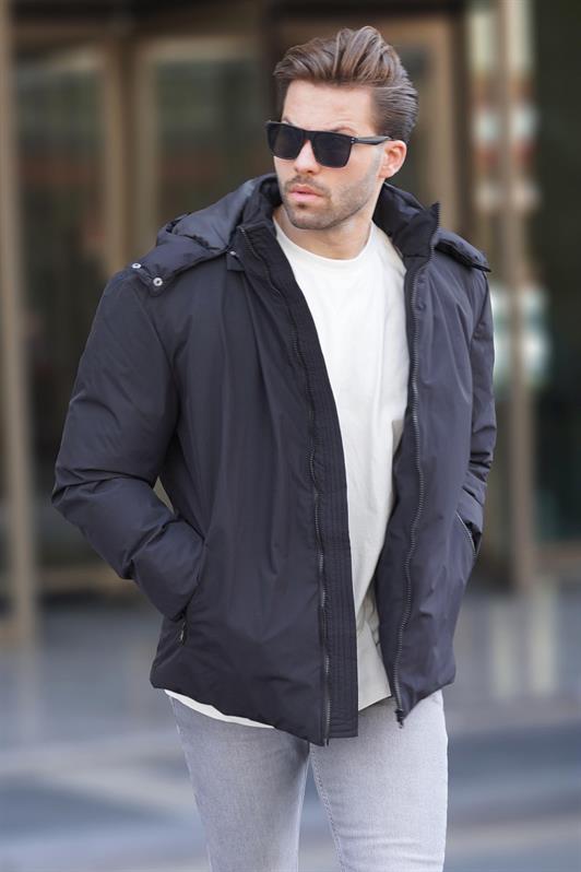 MDX Black Hooded Oversized Men's Puffer Jacket 7237 - North Brunswick