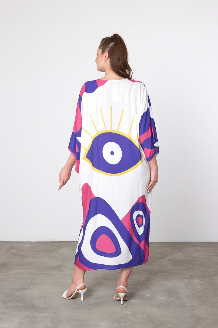 Maxi Boy Purple Printed Woven Viscose Dress BCVL-25905 - Cedar Falls