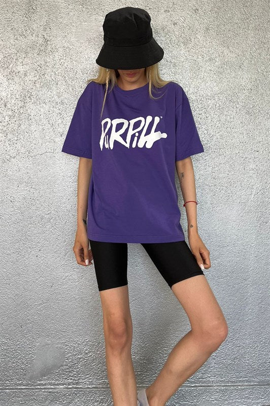 MDX Purple Printed Oversized T-shirt MG1490 - Wentzville