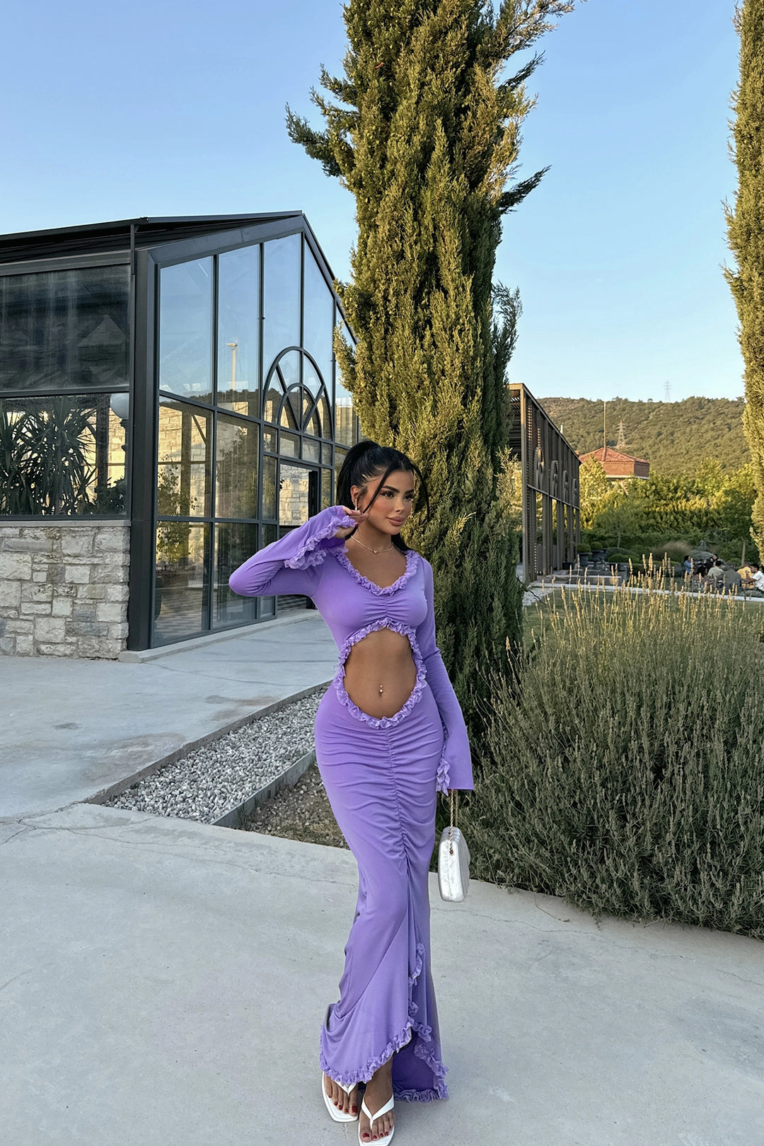 EYY Women PURPLE LOTTE DRESS - Spring