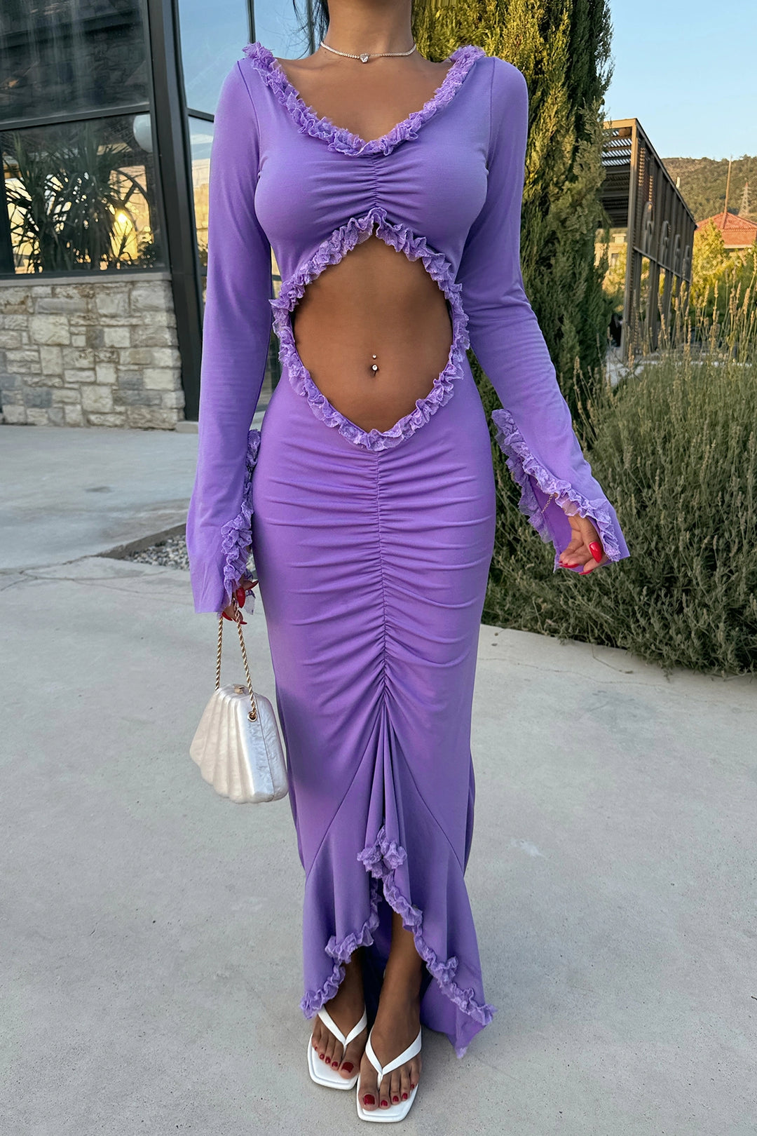 EYY Women PURPLE LOTTE DRESS - Spring